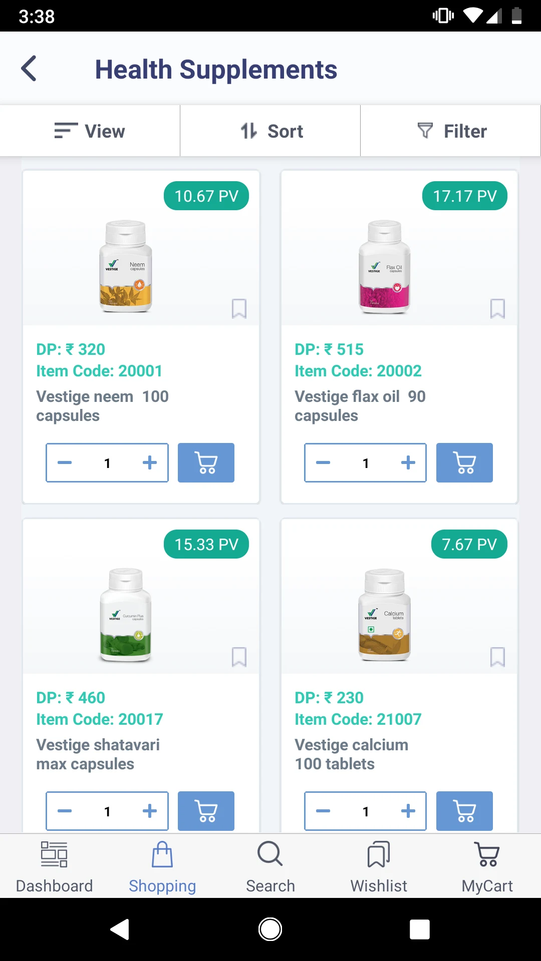 Vestige Online Shopping App screenshot